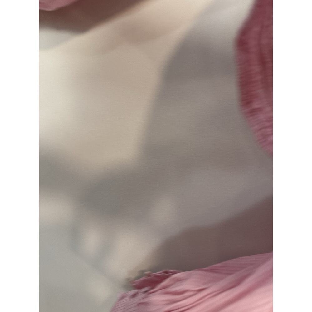 ASTR The Label Amber Puff Sleeve Smocked Corset Blouse Dusty Rose Small 1759 - Picture 6 of 8